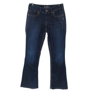 Silver Jeans Suki Bootcut Curvy Fit Jeans Womens 27 Dark Wash Blue Stretch Flare